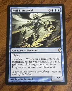 MTG Roil Elemental Zendikar Regular Rare Lightly Played LP - Image 1