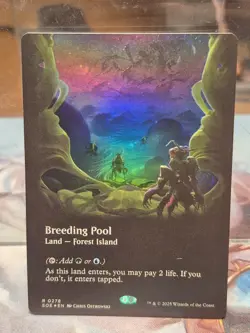 R 0278 Breeding Pool BORDERLESS FOIL VIEWPORT Edge of Eternities Land MTG Card - Image 3
