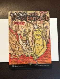 MTG Hew the Entwood (Borderless Poster) NM Lord of the Rings #737 - Image 1