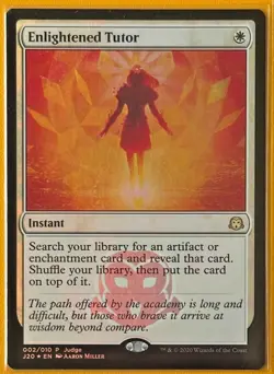 MTG Enlightened Tutor - Foil - Judge Promos - #2 - Image 1