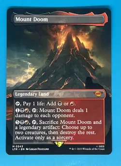 Mtg Lord Of The Rings Mount Doom (Borderless) Regular - Image 1