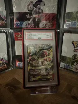 PSA 10 GEM MINT FULL ART/M MEGA LUCARIO EX 55a 2017 POKEMON MEGA POWERS PROMO - Image 4