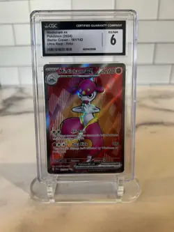 Pokemon Card Medicham EX Stellar Crown 161/142 CGC 6 Graded - Image 1