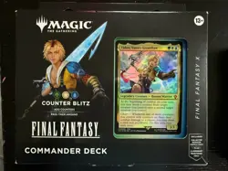 Magic MTG Final Fantasy X Counter Blitz Tidus Commander Deck Sealed - Image 1