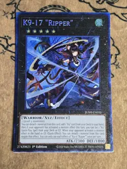Yugioh K9-17 Izuna JUSH-EN031 1st Edition Collector's Rare NM  - Image 1