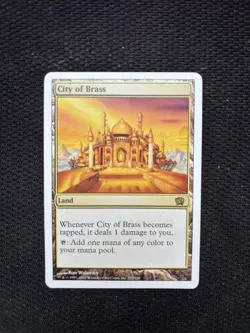 ðŸ”¥ Rare MTG Card - City of Brass 8th Edition Magic the Gathering - Image 1