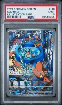 SQUIRTLE #148 PSA 9 POKEMON SCR EN-STELLAR CROWN ILLUSTRATION RARE - Image 1