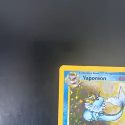 POKÃ‰MON CARD Vaporeon Jungle Set Unlimited Holo Rare 12/64 WOTC - Image 3