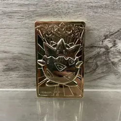 Pokemon NINTENDO Limited Edition 1999 23K Gold-Plated Togepi Trading Card Case - Image 7