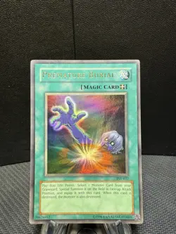 Premature Burial PSV-037 Pharaoh's Servant Unlimited Yugioh Card Faded - Image 1