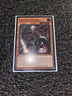 Yugioh Fallen of Albaz OP19-EN001 Ultimate Rare Unlimited Light Play - Image 1