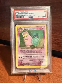 PokÃ©mon TCG Dark Slowbro 8/110 Legendary Collection Holo Rare Card 2002 - Image 1