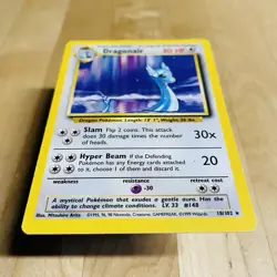 Vintage 1999 Dragonair 18/102 Base Set Rare English PokÃ©mon WOTC LP Card - Image 2