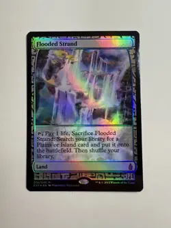 MTG FOIL Flooded Strand - Zendikar Expeditions NM - Image 1