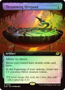 Thrumming Hivepool (Extended Art) (Foil) Magic MtG Edge of Eternities R # 0356  - Image 1