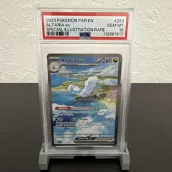 2023 Pokemon SV Paradox Rift Altaria EX 253/182 Secret Illustration Rare PSA 10 - Image 1