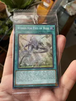 SEALED Yugioh Wishes for Eyes of Blue Secret Rare 1st Edition SDWD-EN042 Mint! - Image 11