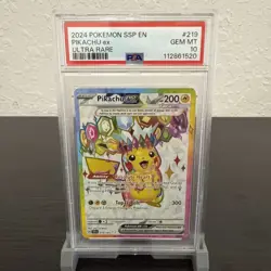 PSA 10 2024 Pokemon SSP EN Pikachu ex Ultra Rare #219 - Image 1
