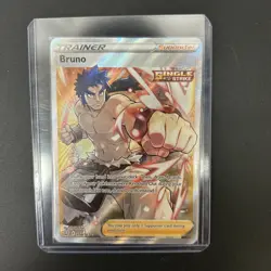 Bruno 158/163 Battle Styles NM Full Art Ultra Rare Pokemon Card - Image 1