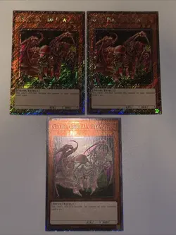 3x Gren Maju Da Eiza RA04-EN124 Platinum Secret Rare 1st Ed NM Playset Yugioh - Image 1
