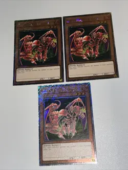 3x Gren Maju Da Eiza RA04-EN124 Platinum Secret Rare 1st Ed NM Playset Yugioh - Image 2