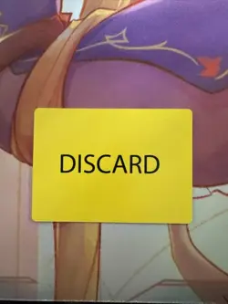 Disney Lorcana Factory Error DISCARD Card - Yellow with Black Border - RARE! - Image 1