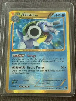 2012 Pokemon Plasma Storm #137/135 Blastoise Holo Secret Rare Card - Image 1