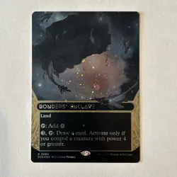 MTG Edge of Eternities Bondersâ€™ Enclave R 0094 Borderless Land Galaxy Foil NM - Image 1