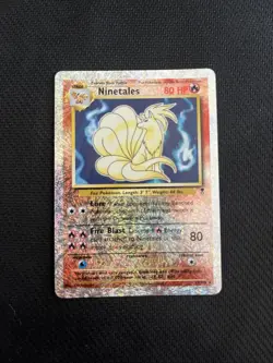 2002 Pokemon Legendary Collection Ninetales Reverse Holo Foil Card - Image 1