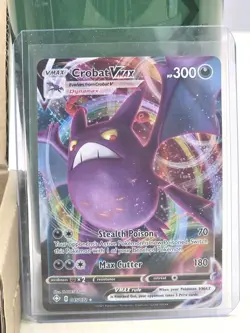 Crobat Vmax 045/072 Shining Fates Ultra Rare Full Art Pokemon Card  - Image 1