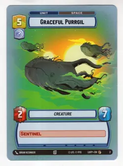 Star Wars Unlimited LotF Hyperspace OP Promo Card #2 Graceful Purrgil - Image 1