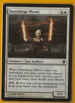 Stoneforge Mystic - Worldwake - NM White Rare - MAGIC MTG CARD - Image 1