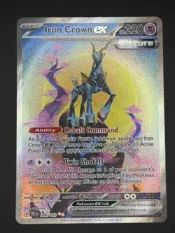 PokÃ©mon TCG Iron Crown EX Holo Ultra Rare Card 081/162 Temporal Forces - Image 2