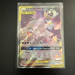 Solgaleo & Lunala GX Tag Team Full Art Holo Card 216/236 Sm-Cosmic Eclipse NM - Image 1