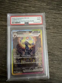 Pokemon TCG Prismatic Evolution Sir Umbreon EX Card 161/131 PSA 9 Mint - Image 1