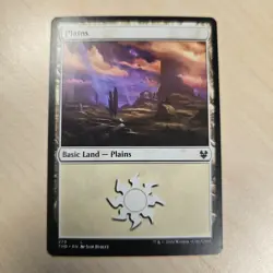 Plains 279 Basic Land MTG Theros Beyond Death Near Mint - Image 1