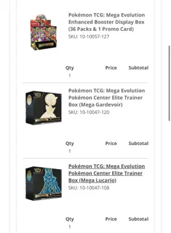 Pre-sale Pokemon Center Mega Evolution ETBs & Enhanced Booster Box - Presale - Image 2