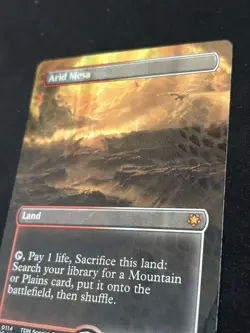 MTG Arid Mesa (Borderless) (Dragonscale Foil) Special Guests Foil - Image 2