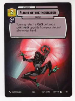 Star Wars Unlimited LotF Hyperspace OP Promo Card #20 Flight Of The Inquisitor - Image 1