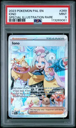 Pokemon IONO 269/193 SIR Special Illustration Rare PALDEA EVOLVED PSA 9 - Image 1