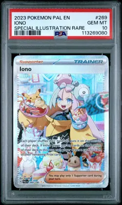 Pokemon IONO 269/193 SIR Special Illustration Rare PALDEA EVOLVED PSA 10 - Image 1