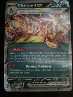 Pokemon TCG Jumbo Charizard EX Promo Card Holo 054/091 Set - Image 2