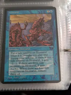 Homarid Summon Homarid Blue Fallen Empires 1994 MTG Magic The Gathering Card (F) - Image 1