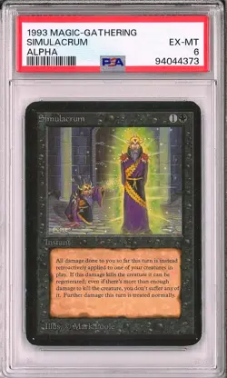 Simulacrum Alpha MTG Magic 1993 PSA 6 - Image 1