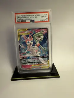 2019 Pokemon Sun & Moon Gardevoir & Slyveon GX #130 Gem Mint PSA 10 - Image 1
