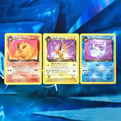 Dark Jolteon Flareon Vaporeon - 38 35 45/82 Team Rocket - Pokemon Card - - LP - Image 1