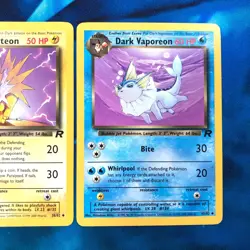 Dark Jolteon Flareon Vaporeon - 38 35 45/82 Team Rocket - Pokemon Card - - LP - Image 4