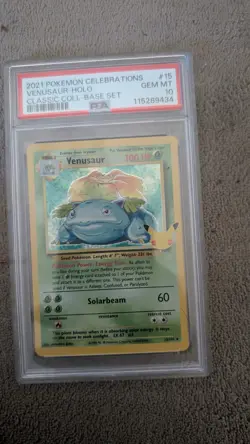 NEW CERT 2021 Pokemon Celebrations Venusaur 15/102 Classic Collection PSA 10 - Image 1