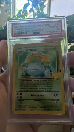 NEW CERT 2021 Pokemon Celebrations Venusaur 15/102 Classic Collection PSA 10 - Image 2