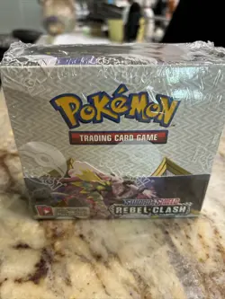 Pokemon Rebel Clash Booster Box Sword and Shield Trading Card Game - Image 1